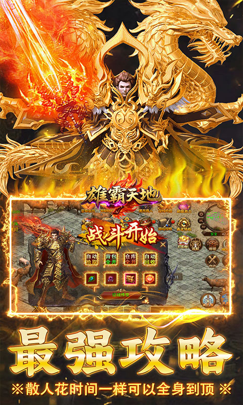 雄霸天地-传世多职业经典版(满v)游戏截图5